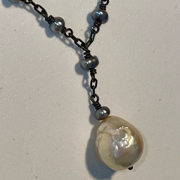 RARE! Vintage 1990’s Ten Thousand Things Double Strand Tahitian Pearl Necklace - Picture 7 of 8